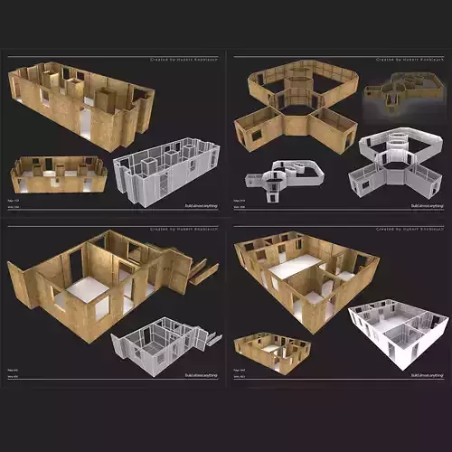 Construction site partition wall for game level design