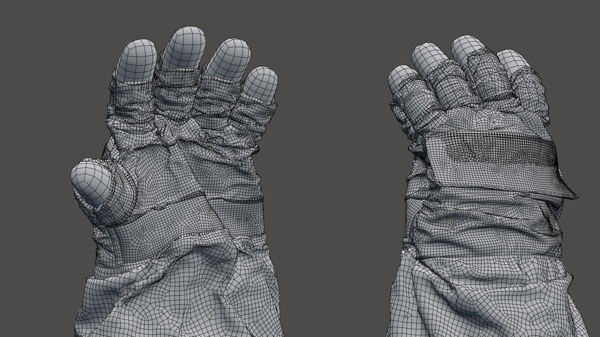 SPACESUIT NASA APOLLO 11 GLOVES 3D model_27