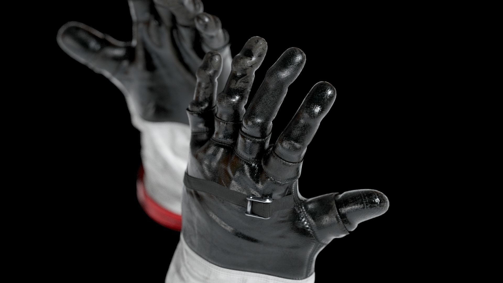 SPACESUIT NASA APOLLO 11 GLOVES 3D model_11