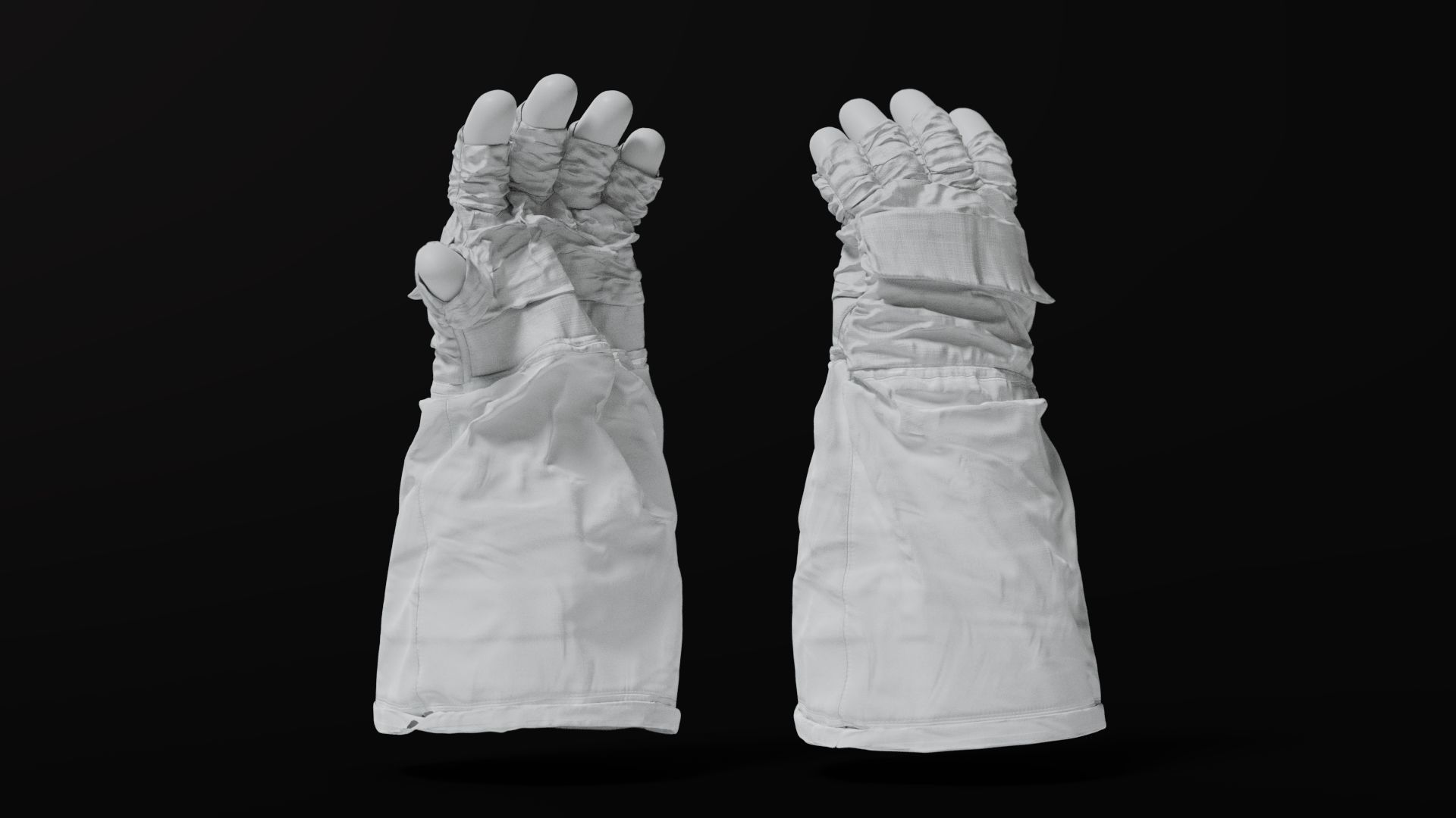 SPACESUIT NASA APOLLO 11 GLOVES 3D model_14