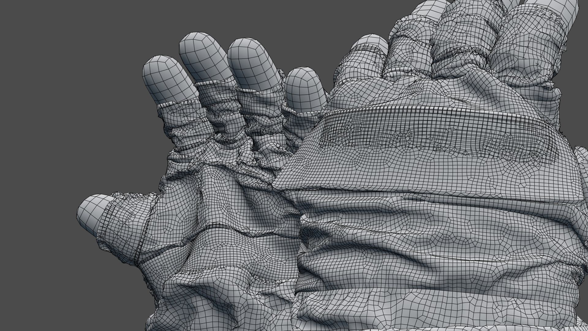 SPACESUIT NASA APOLLO 11 GLOVES 3D model_28