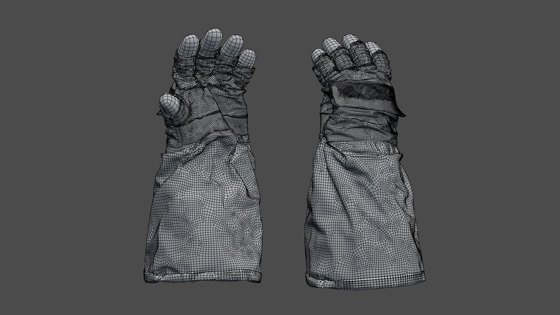 SPACESUIT NASA APOLLO 11 GLOVES 3D model_26