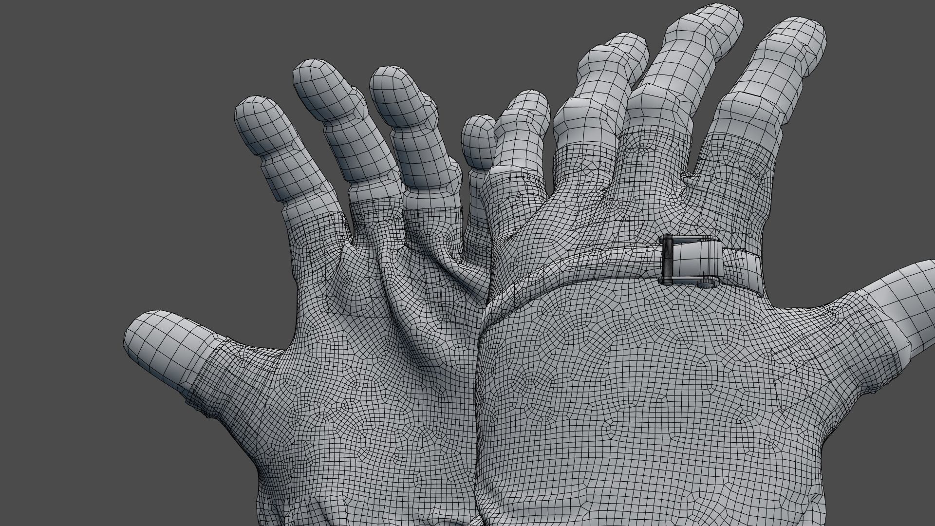 SPACESUIT NASA APOLLO 11 GLOVES 3D model_34