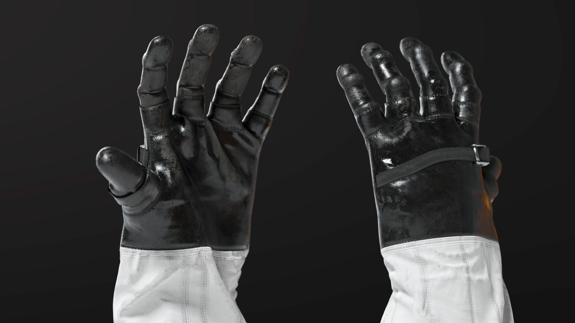SPACESUIT NASA APOLLO 11 GLOVES 3D model_9