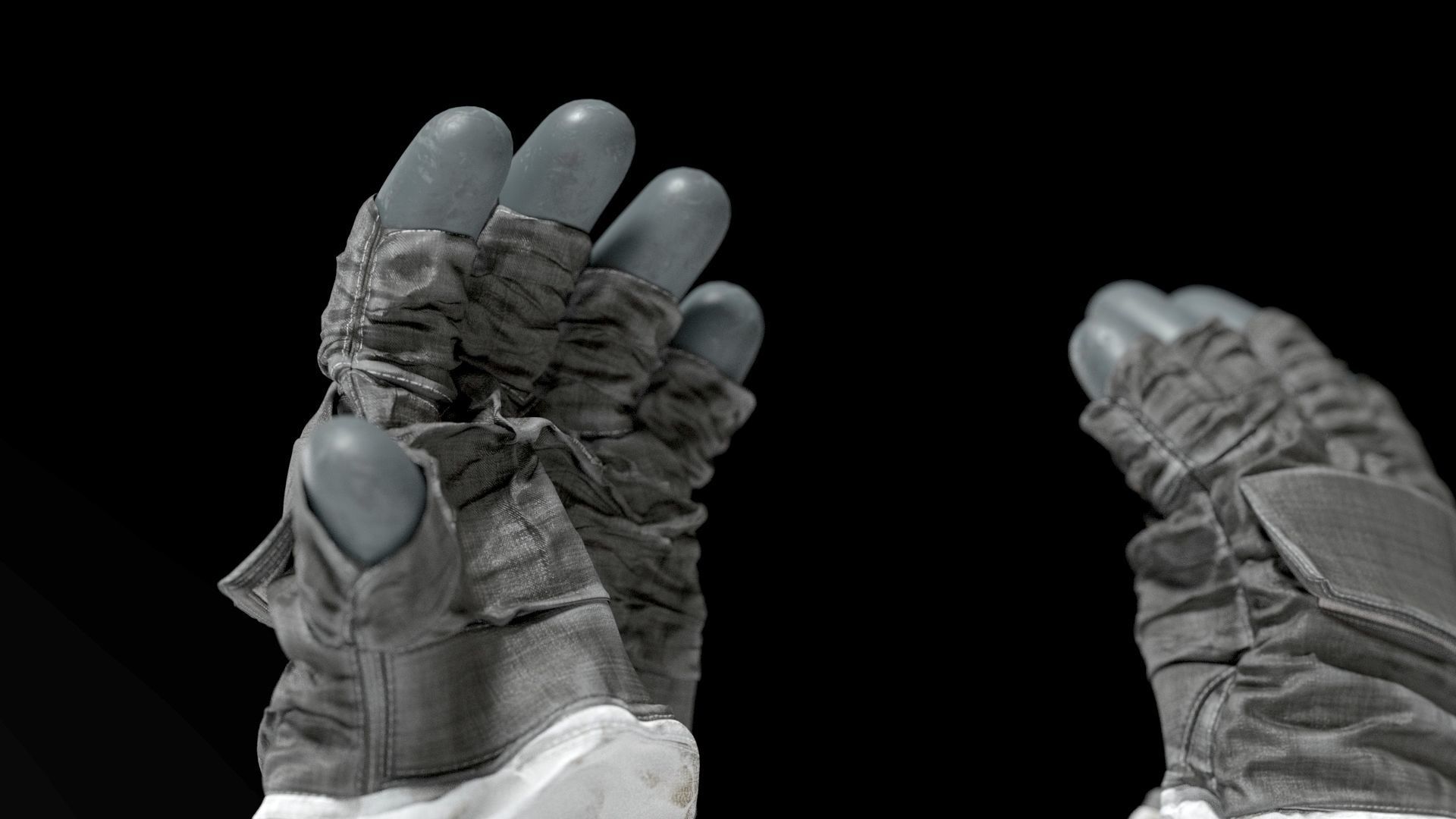 SPACESUIT NASA APOLLO 11 GLOVES 3D model_8