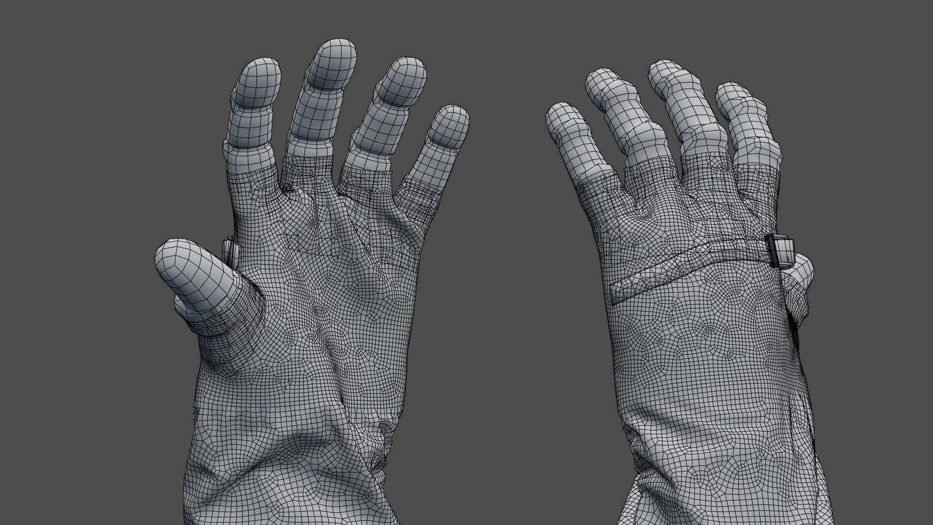 SPACESUIT NASA APOLLO 11 GLOVES 3D model_33