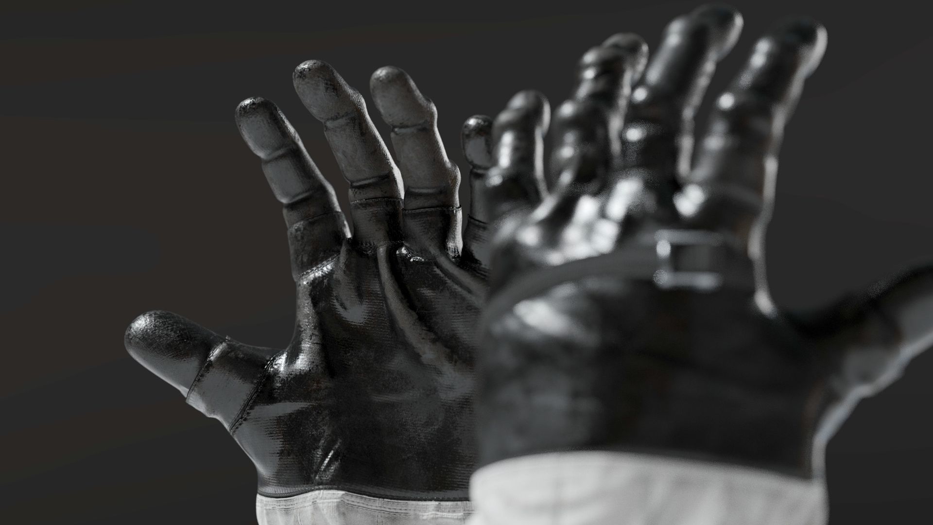 SPACESUIT NASA APOLLO 11 GLOVES 3D model_10