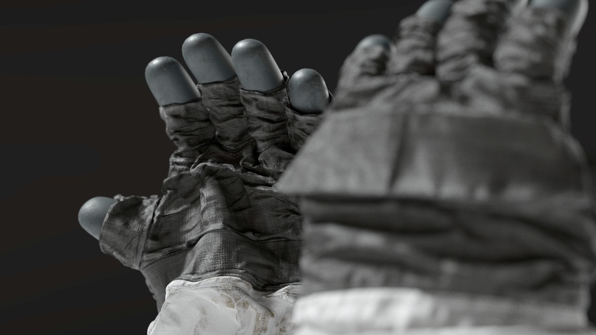 SPACESUIT NASA APOLLO 11 GLOVES 3D model_5