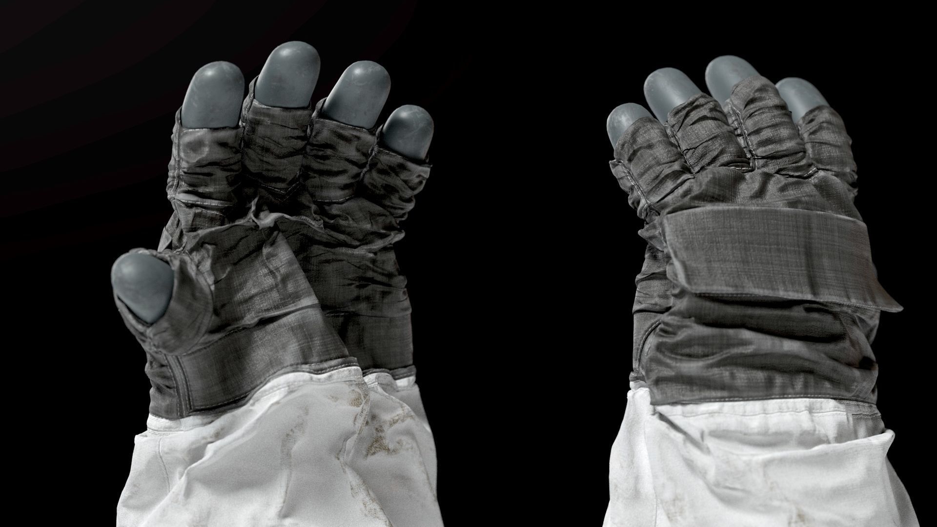 SPACESUIT NASA APOLLO 11 GLOVES 3D model_4