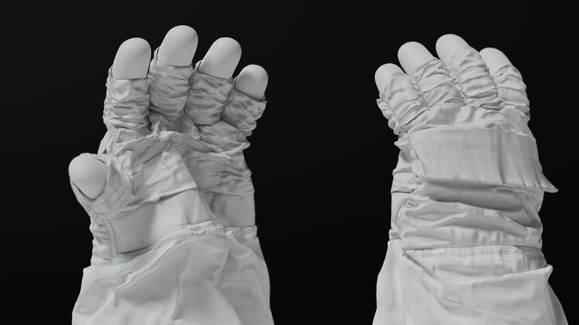 SPACESUIT NASA APOLLO 11 GLOVES 3D model_15