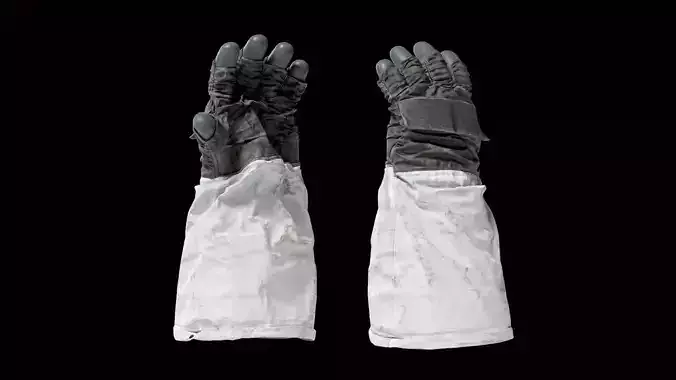 SPACESUIT NASA APOLLO 11 GLOVES 3D model