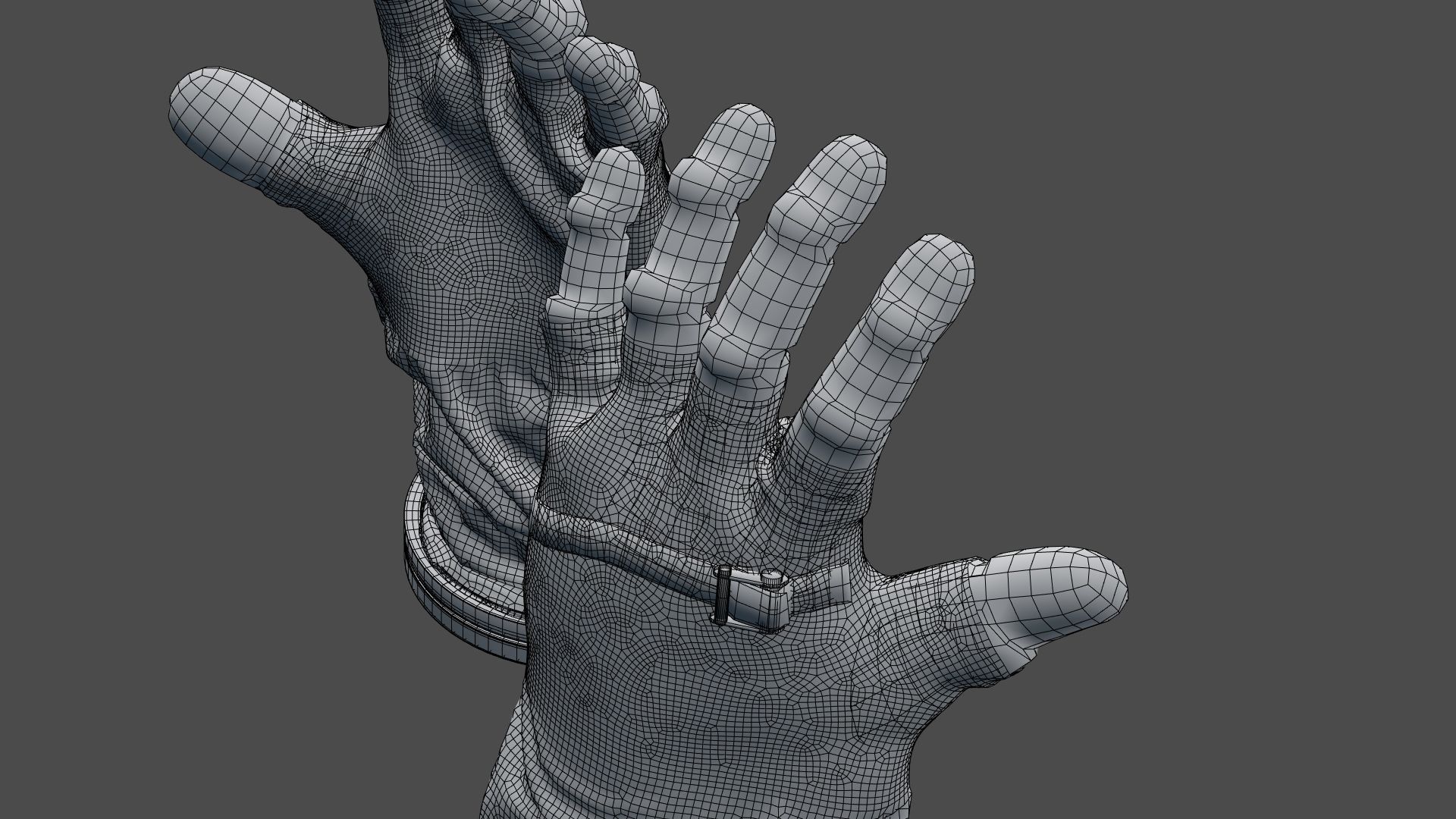SPACESUIT NASA APOLLO 11 GLOVES 3D model_35