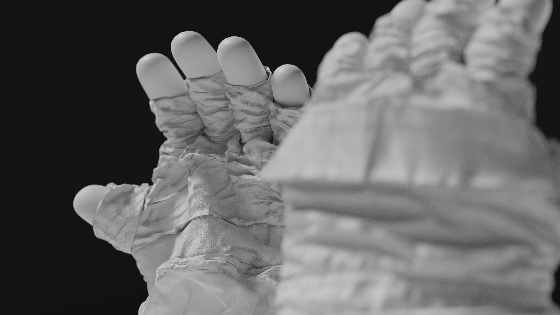 SPACESUIT NASA APOLLO 11 GLOVES 3D model_16