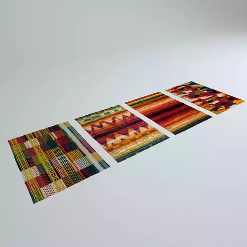 4 Colorful Rugs