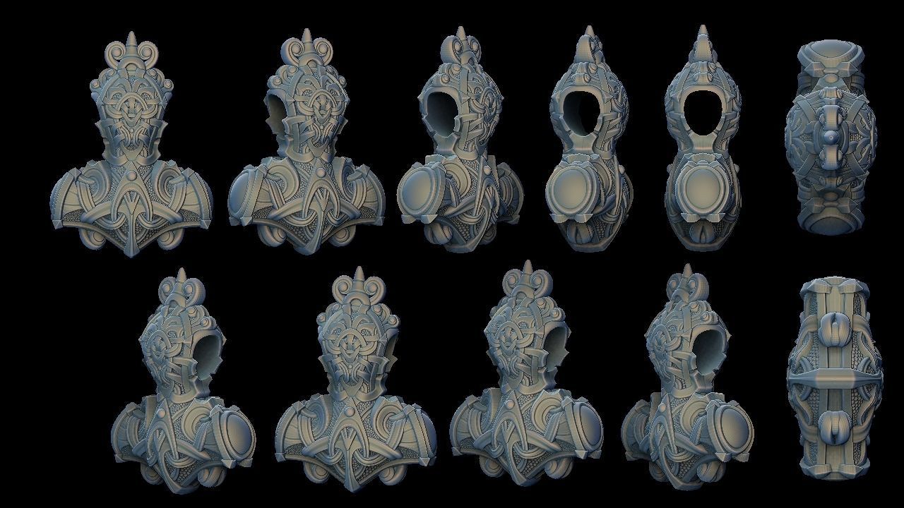 Thor Hammer Mjolnir 3D print model_4