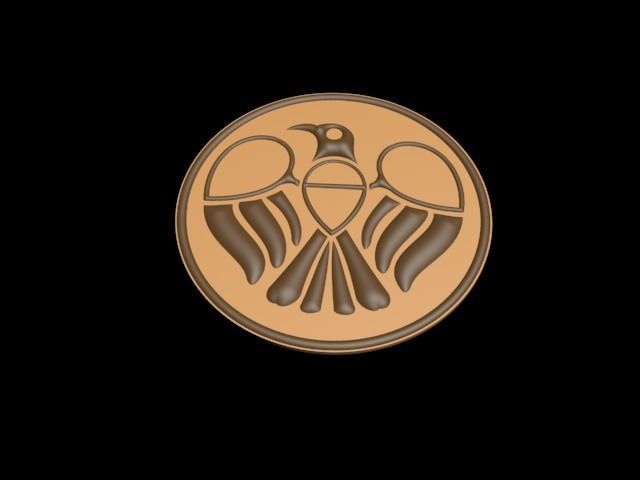 Amulet Perun s Bird pendant 3D model_4