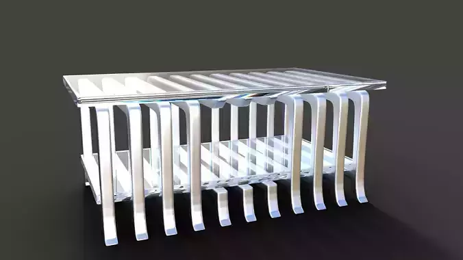 glass table metal frame