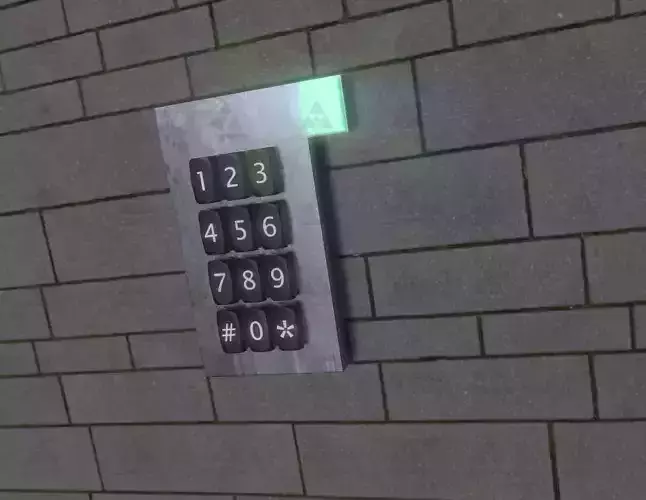 Security Keypad Alarm System - 3D model