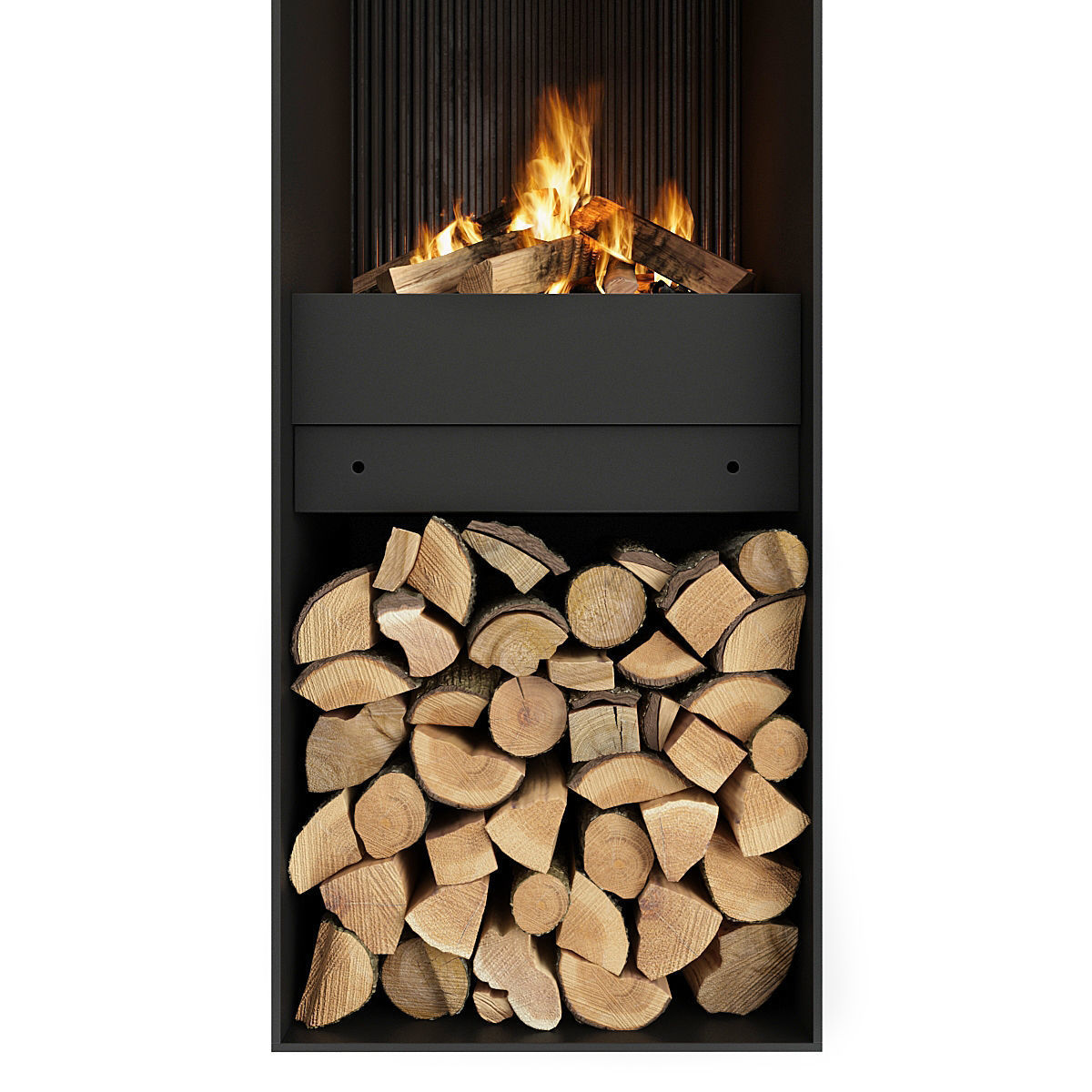 Fireplace and Firewood 48 3D model_2