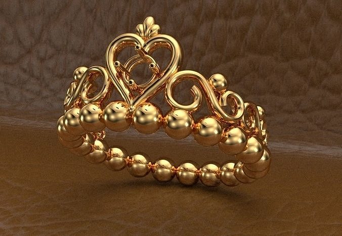 crown ring 3D print model