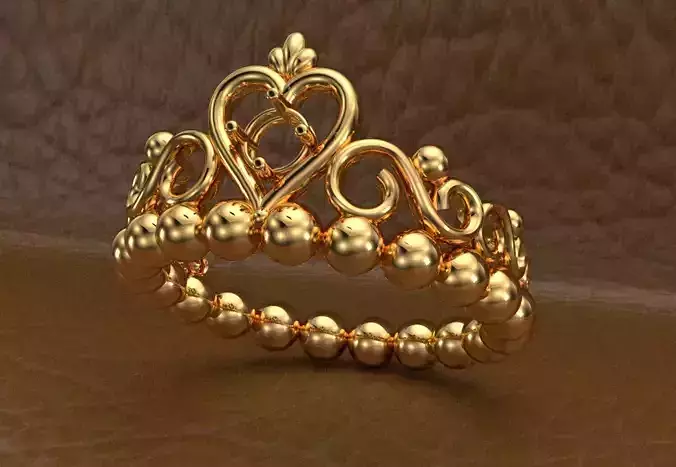 crown ring 3D print model