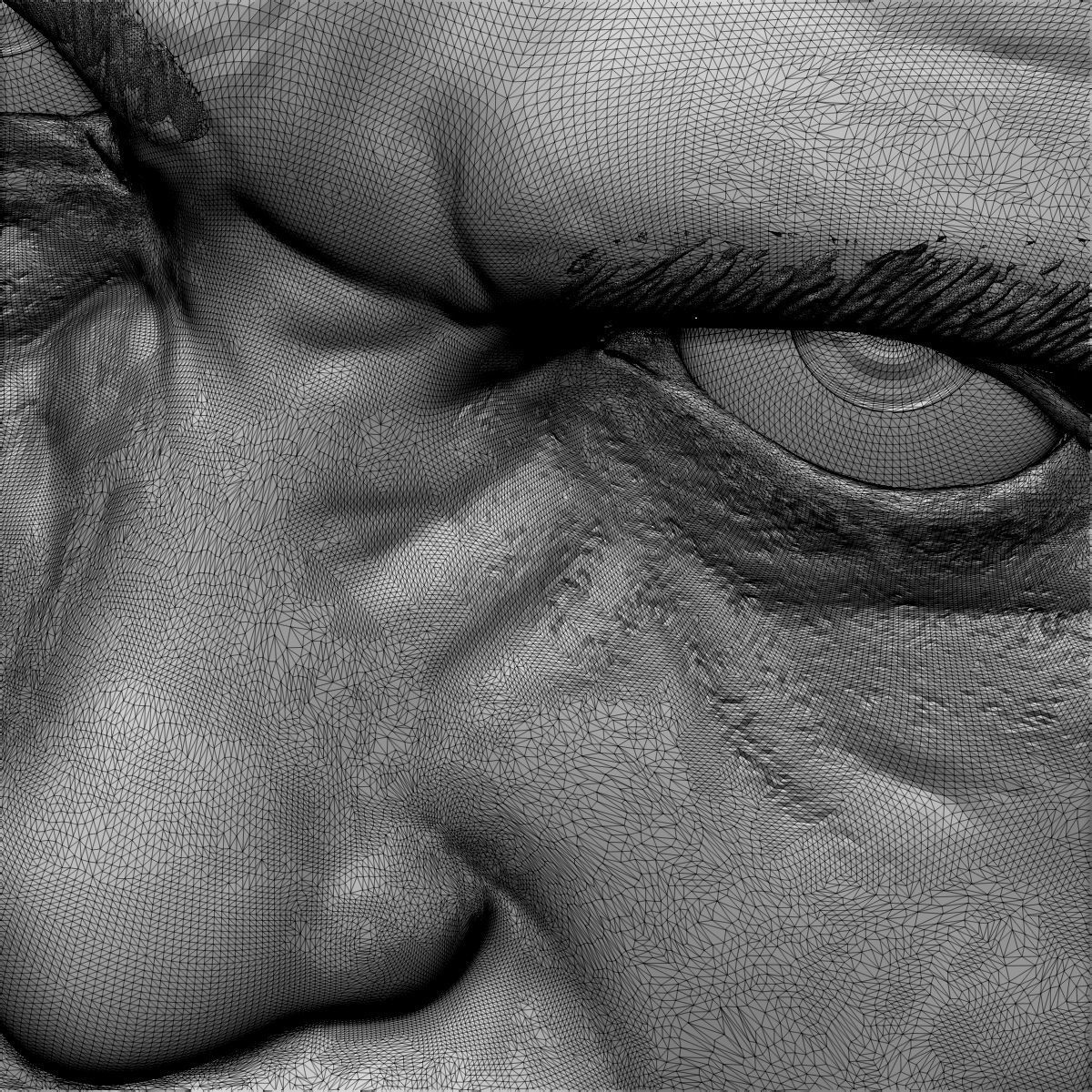 Joker STL model bas relief - tested STL file for cnc router 3D print model_15