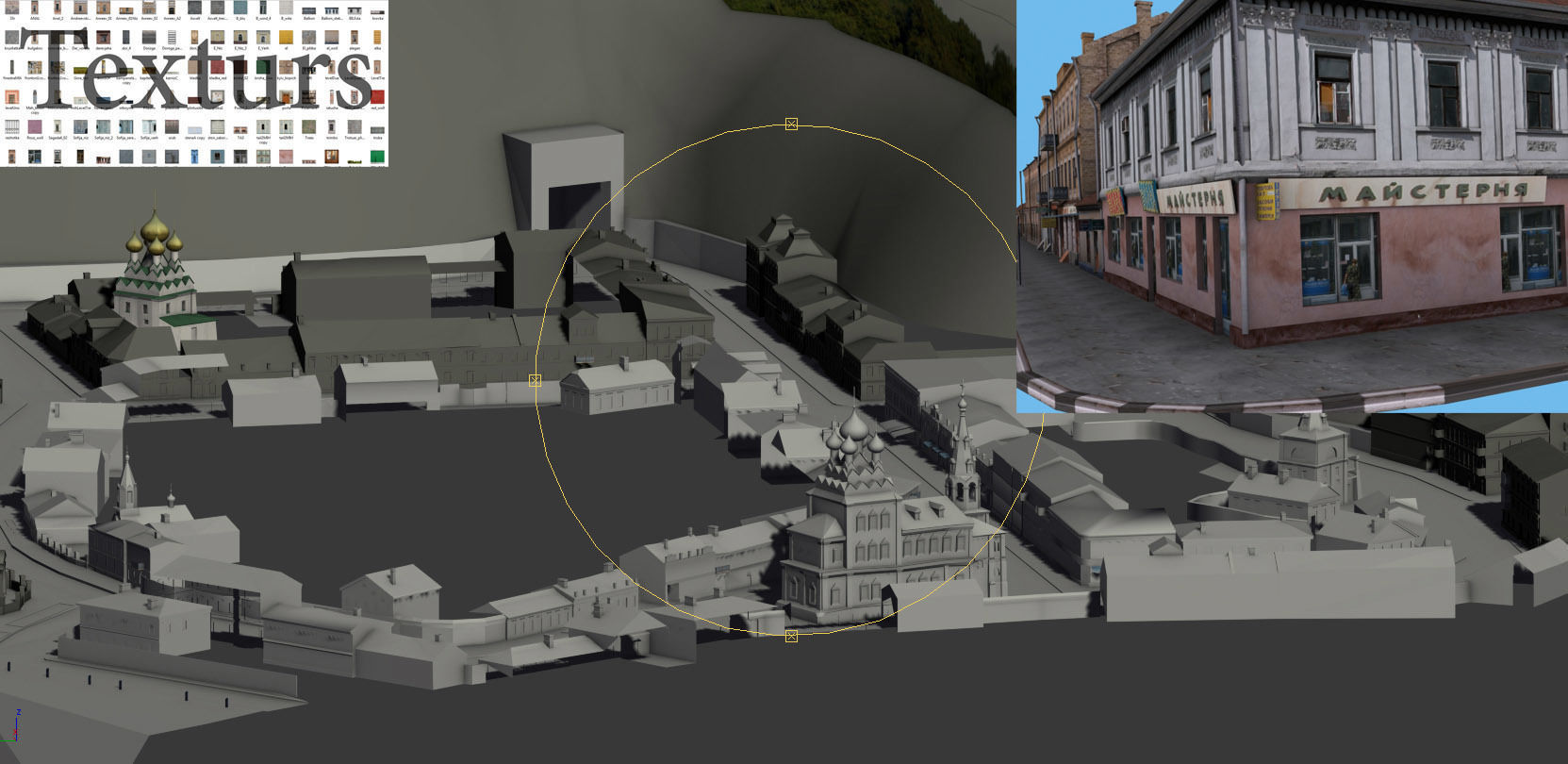 City Kiev Low-poly 3D model_2