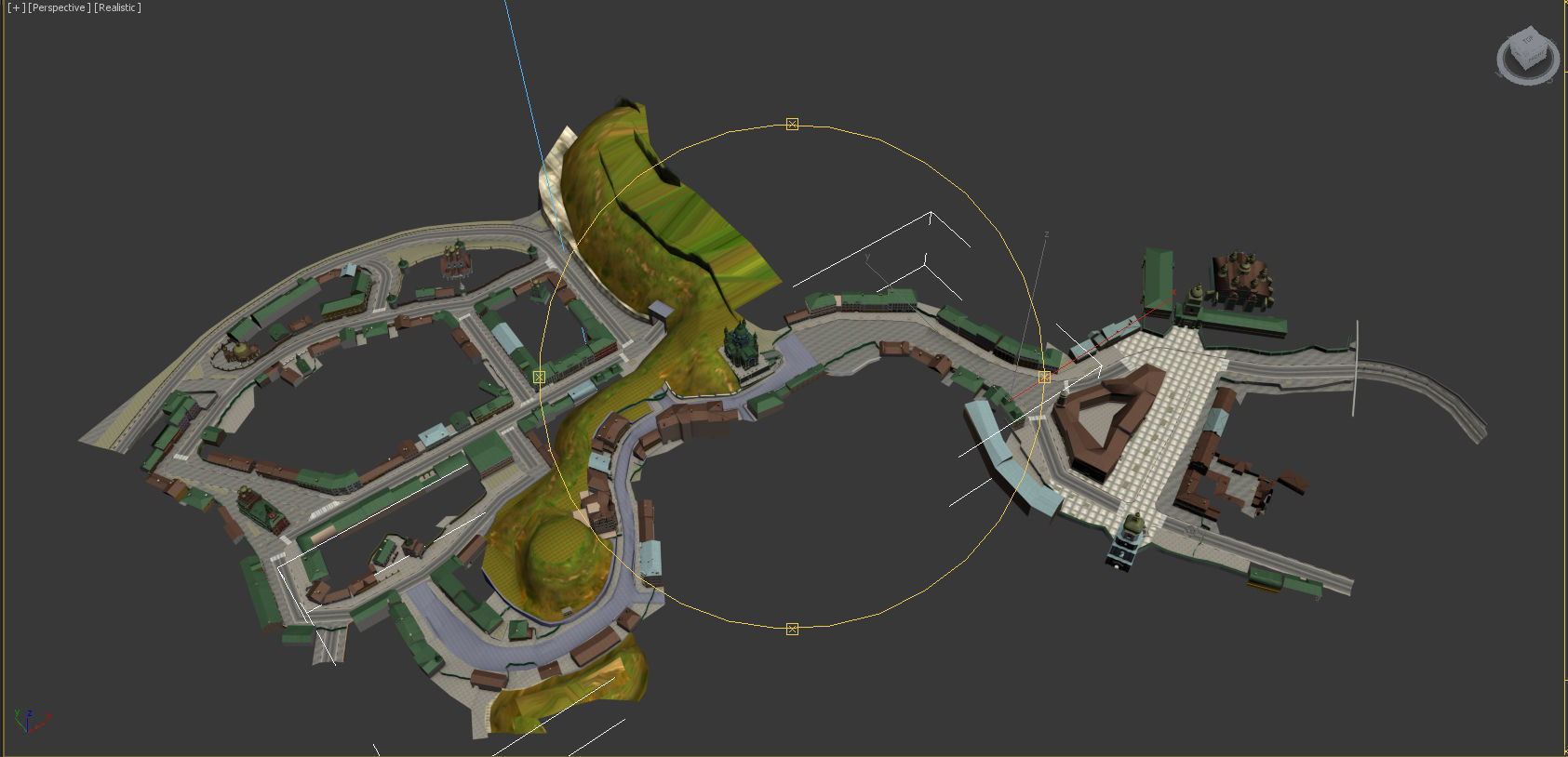 City Kiev Low-poly 3D model_10