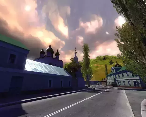 City Kiev Low-poly 3D model