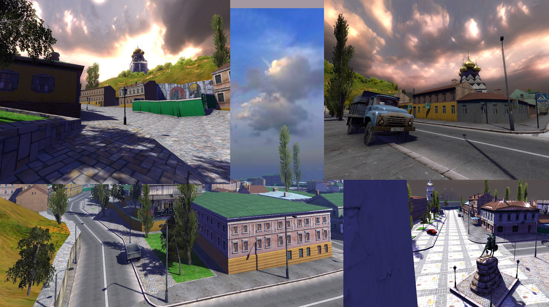 City Kiev Low-poly 3D model_4