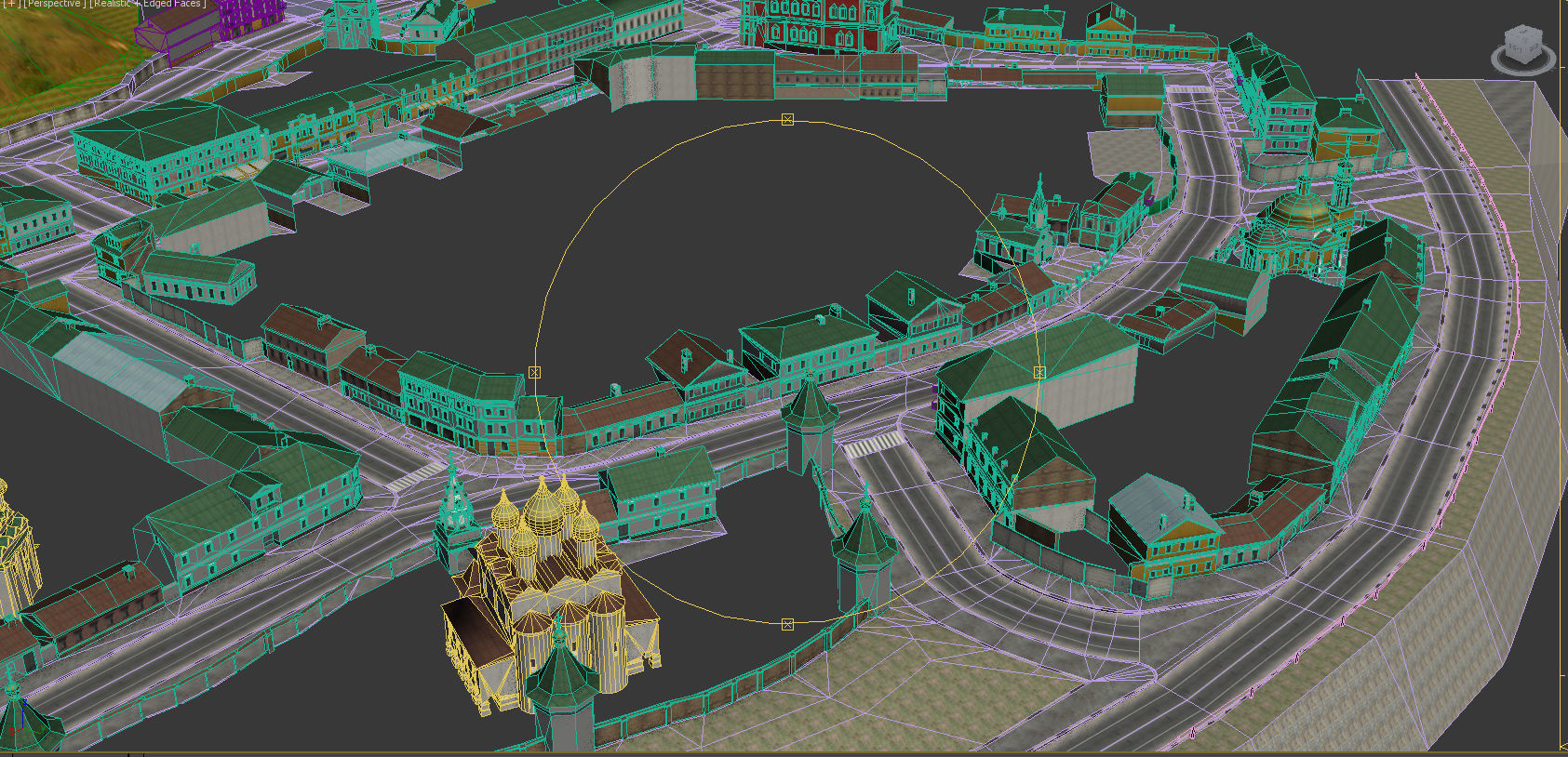 City Kiev Low-poly 3D model_5