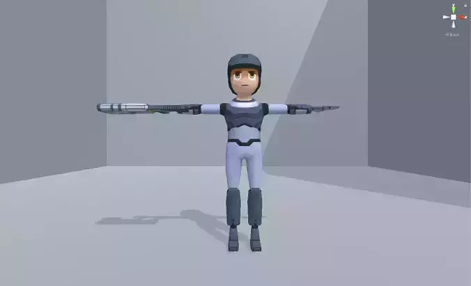 Space soldier laser rifle