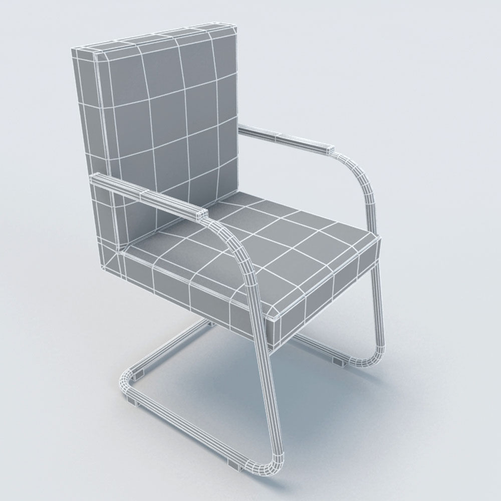 Conference Table with Chairs-1 3D model_6