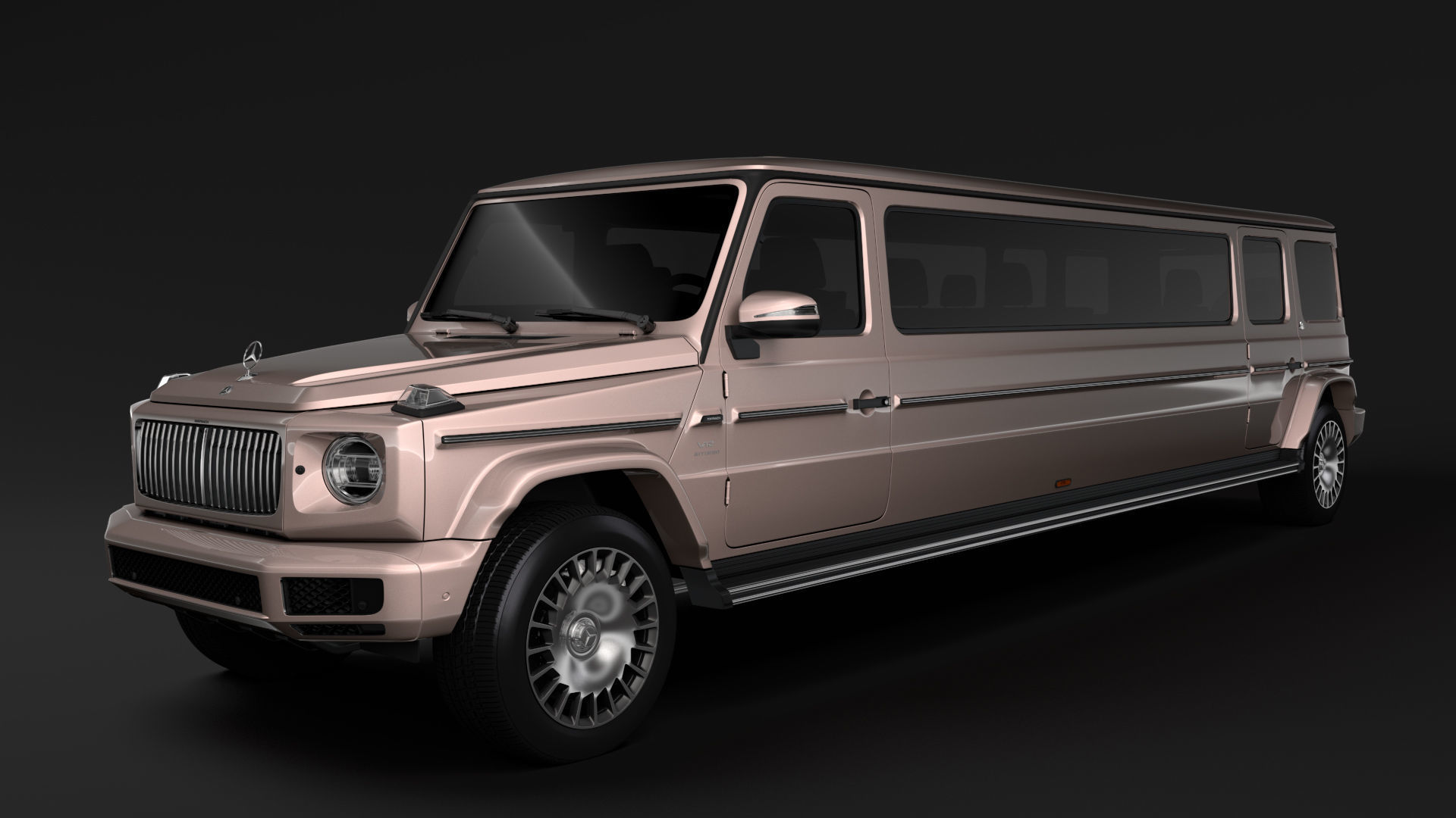 Mercedes-Maybach G 600 Limousine W464 2020 3D model_1