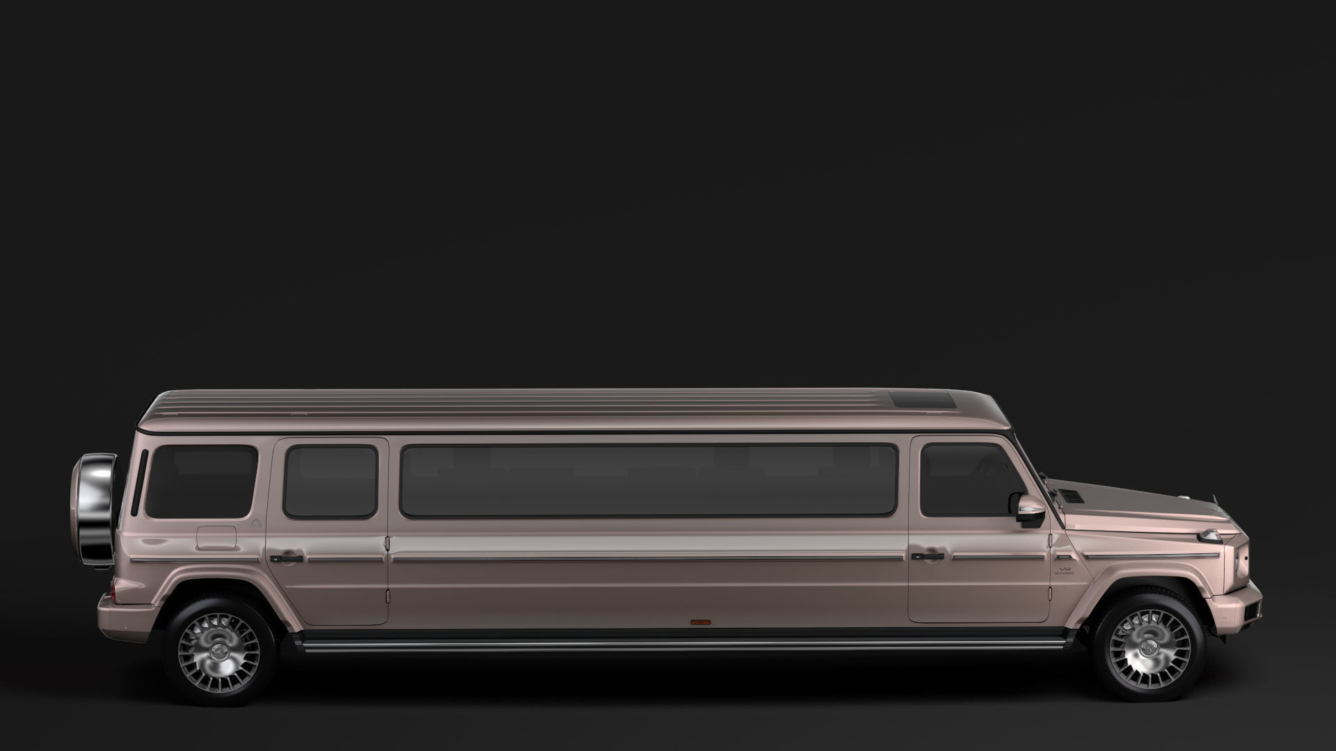 Mercedes-Maybach G 600 Limousine W464 2020 3D model_3