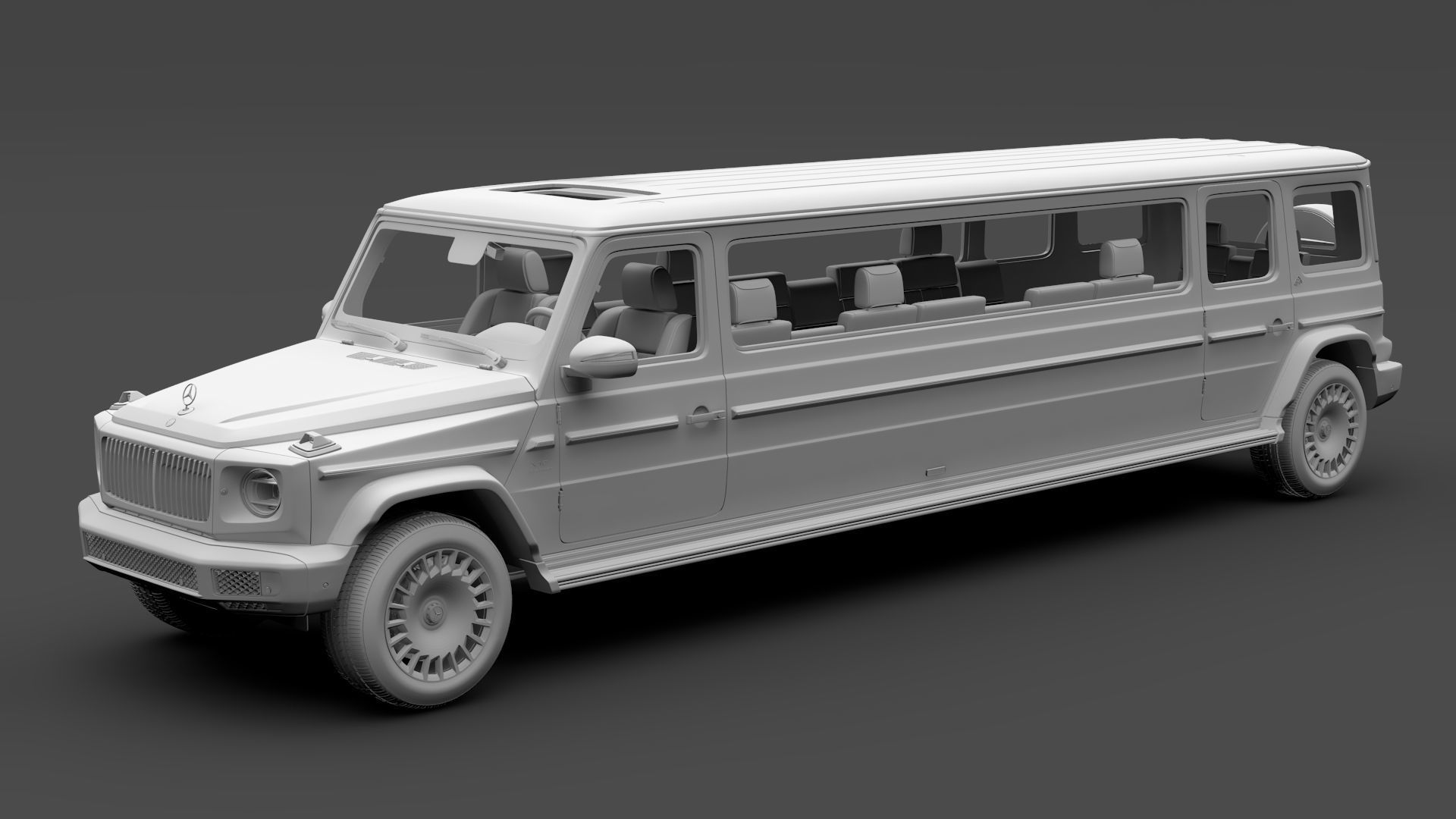 Mercedes-Maybach G 600 Limousine W464 2020 3D model_12