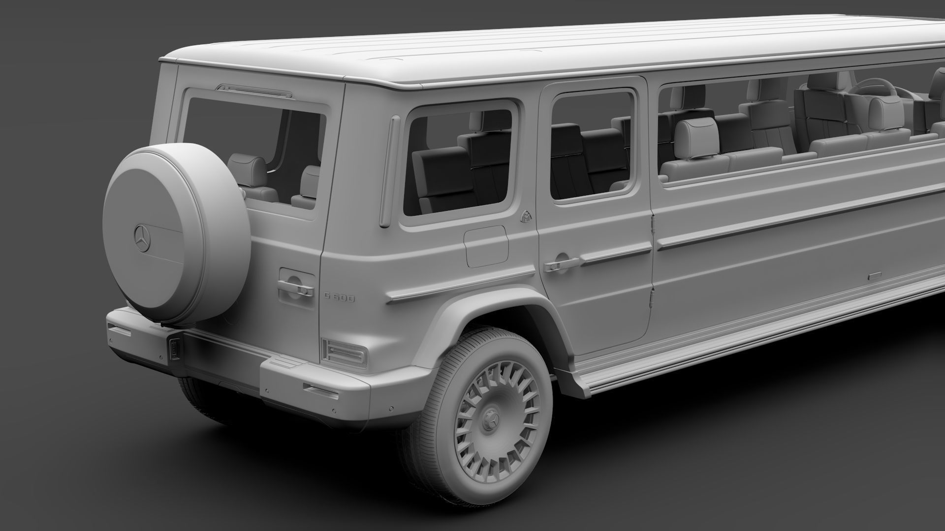 Mercedes-Maybach G 600 Limousine W464 2020 3D model_15