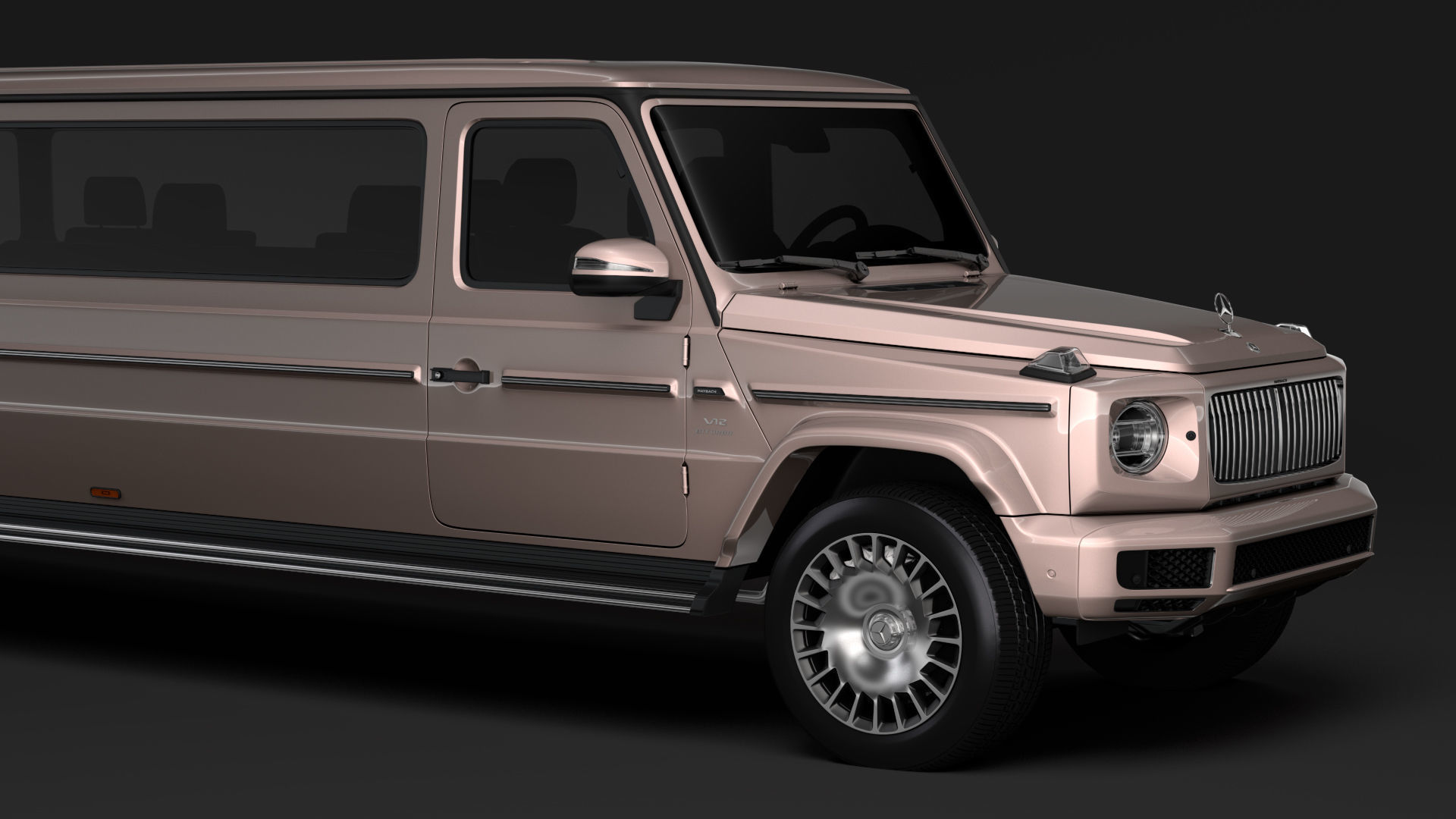 Mercedes-Maybach G 600 Limousine W464 2020 3D model_11