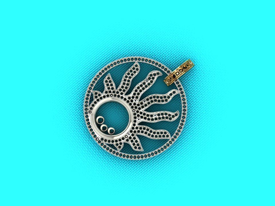 Pendant 3D print model_2