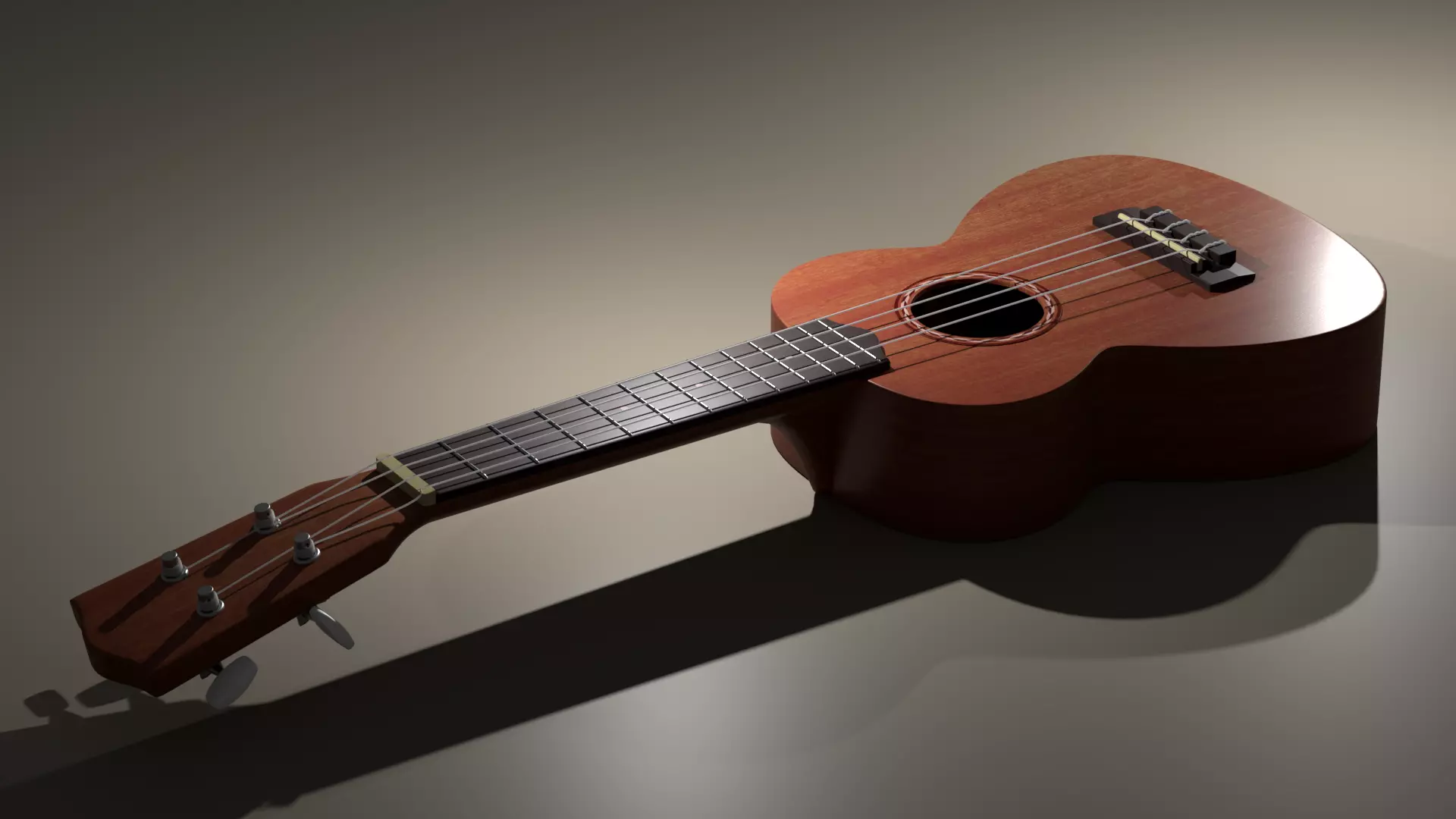 Ukulele 3D model_0