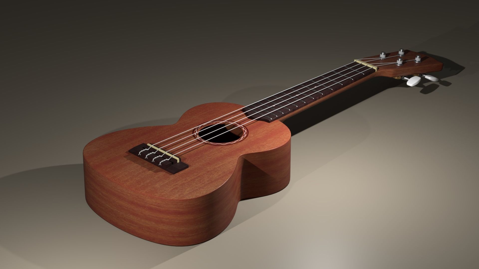 Ukulele 3D model_1