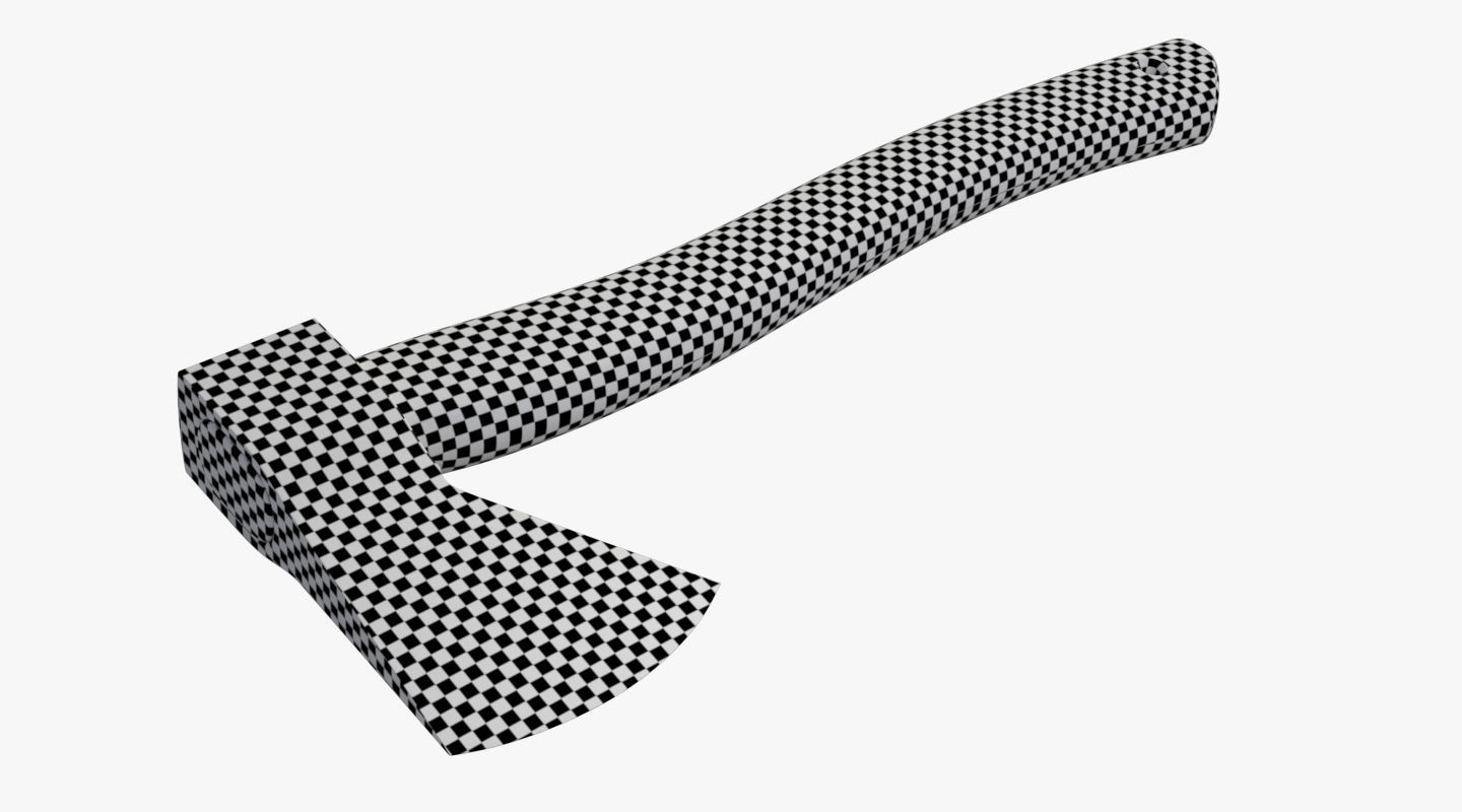 Realistic AXE PBR Low-poly 3D model_15