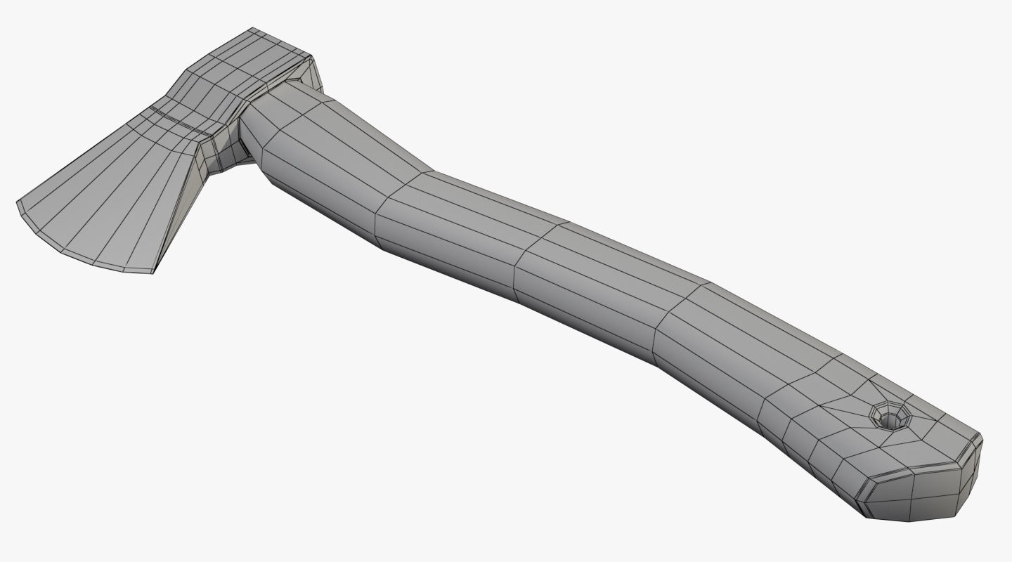 Realistic AXE PBR Low-poly 3D model_9