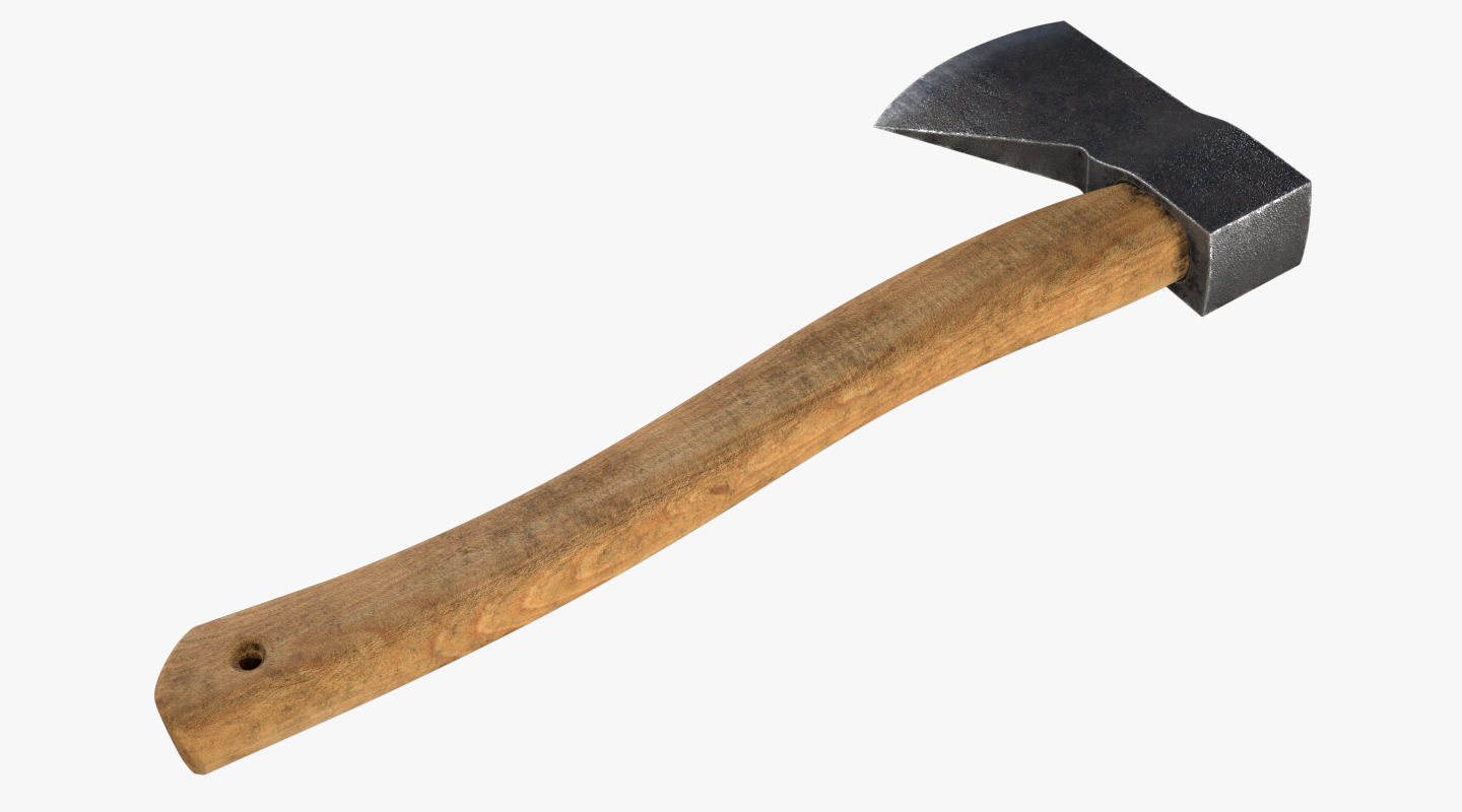 Realistic AXE PBR Low-poly 3D model_3