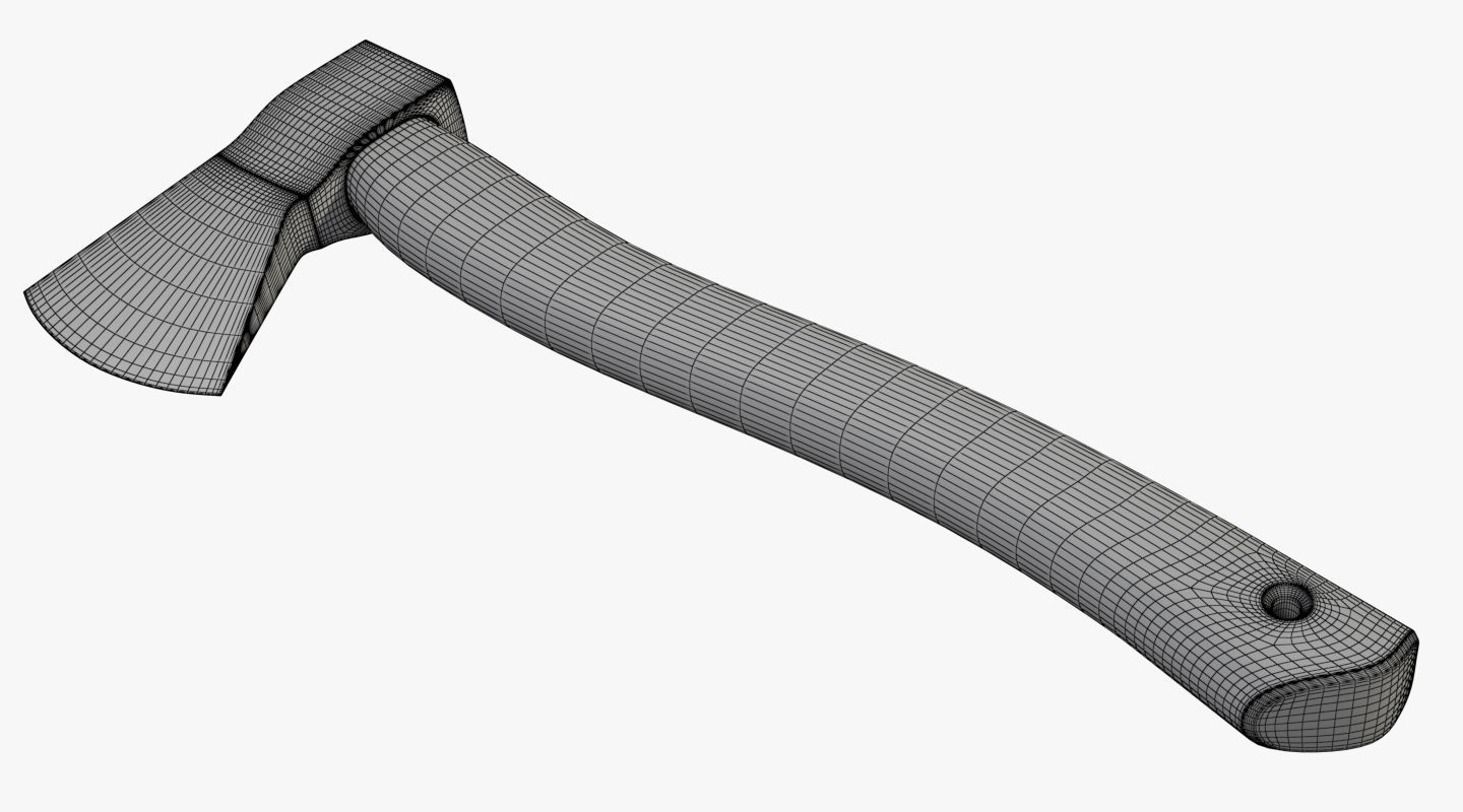 Realistic AXE PBR Low-poly 3D model_11