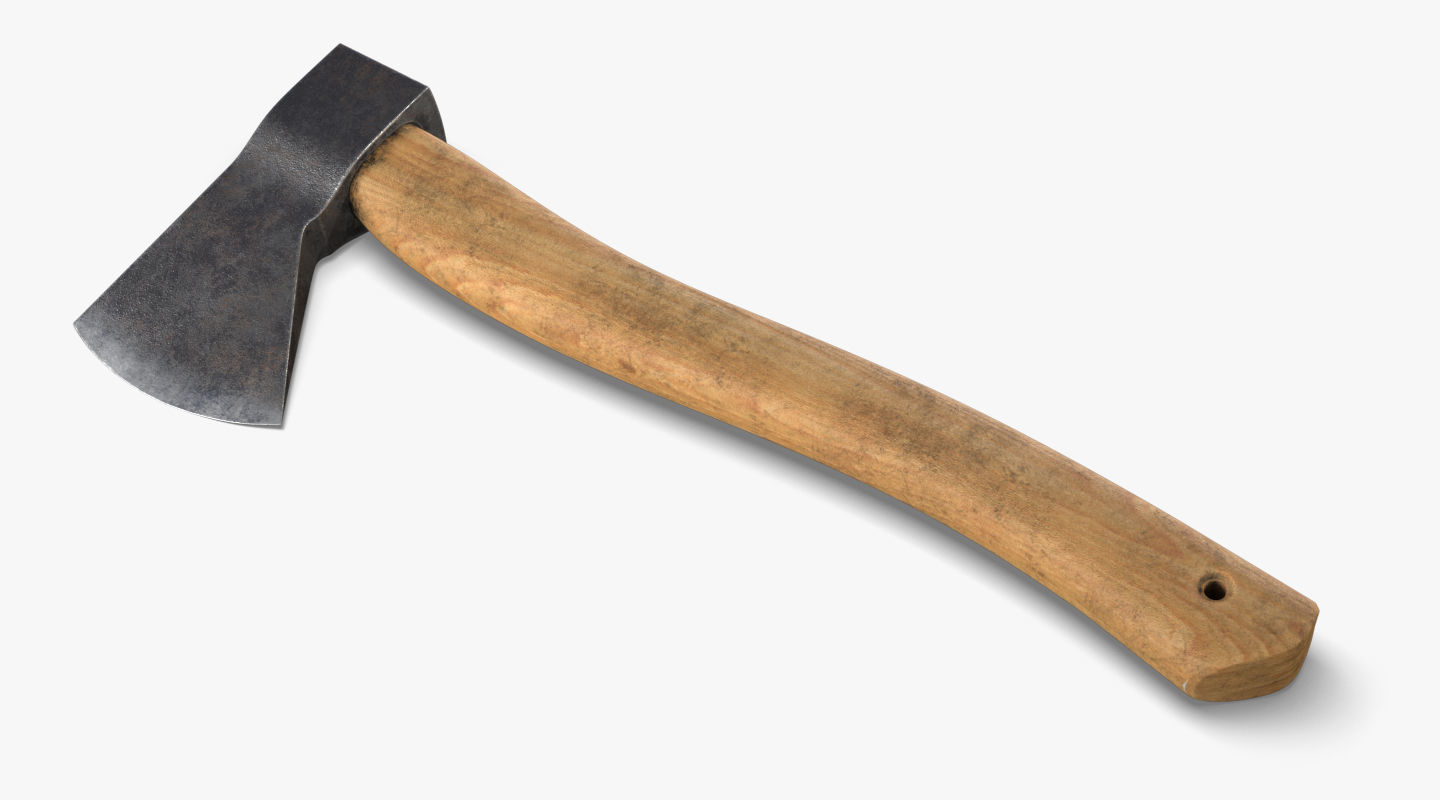 Realistic AXE PBR Low-poly 3D model_1