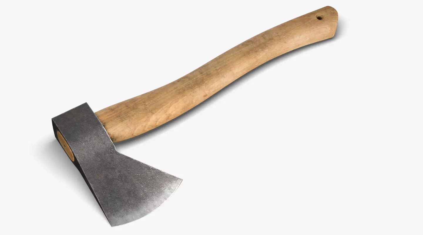 Realistic AXE PBR Low-poly 3D model_0