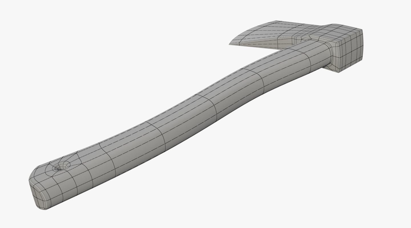 Realistic AXE PBR Low-poly 3D model_12