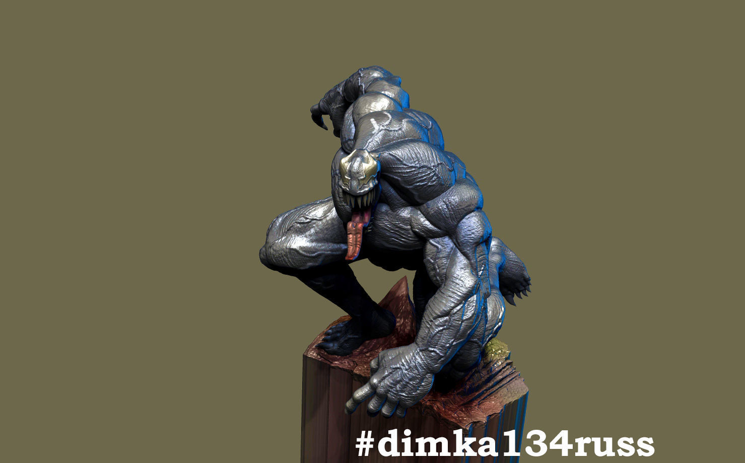 venom   3D print model_0