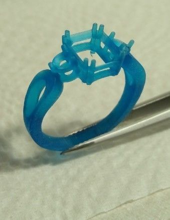  Ring Emerald  3D print model_5